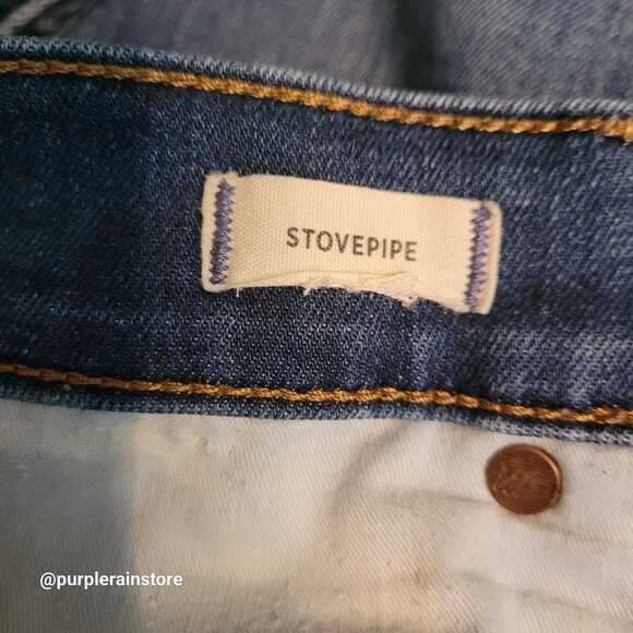 Madewell Jeans Size 28 Stovepipe High Rise Tummy Control Leman Wash MB466 - Picture 5 of 13